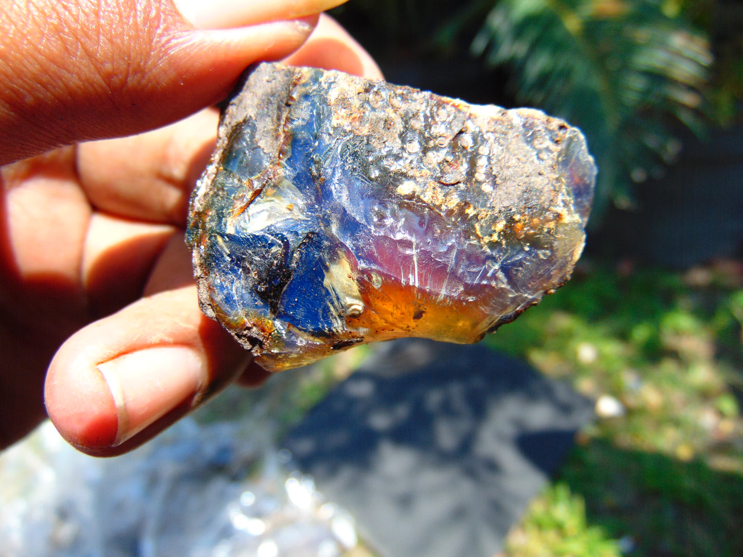 12 gram Rough Raw Indonesian Blue Amber for Healing AGRB47