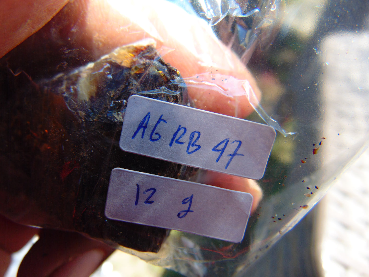 12 gram Rough Raw Indonesian Blue Amber for Healing AGRB47