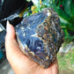 395 gram Rough Raw Indonesian Purple Blue Amber for Healing AGRB104