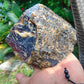 395 gram Rough Raw Indonesian Purple Blue Amber for Healing AGRB104