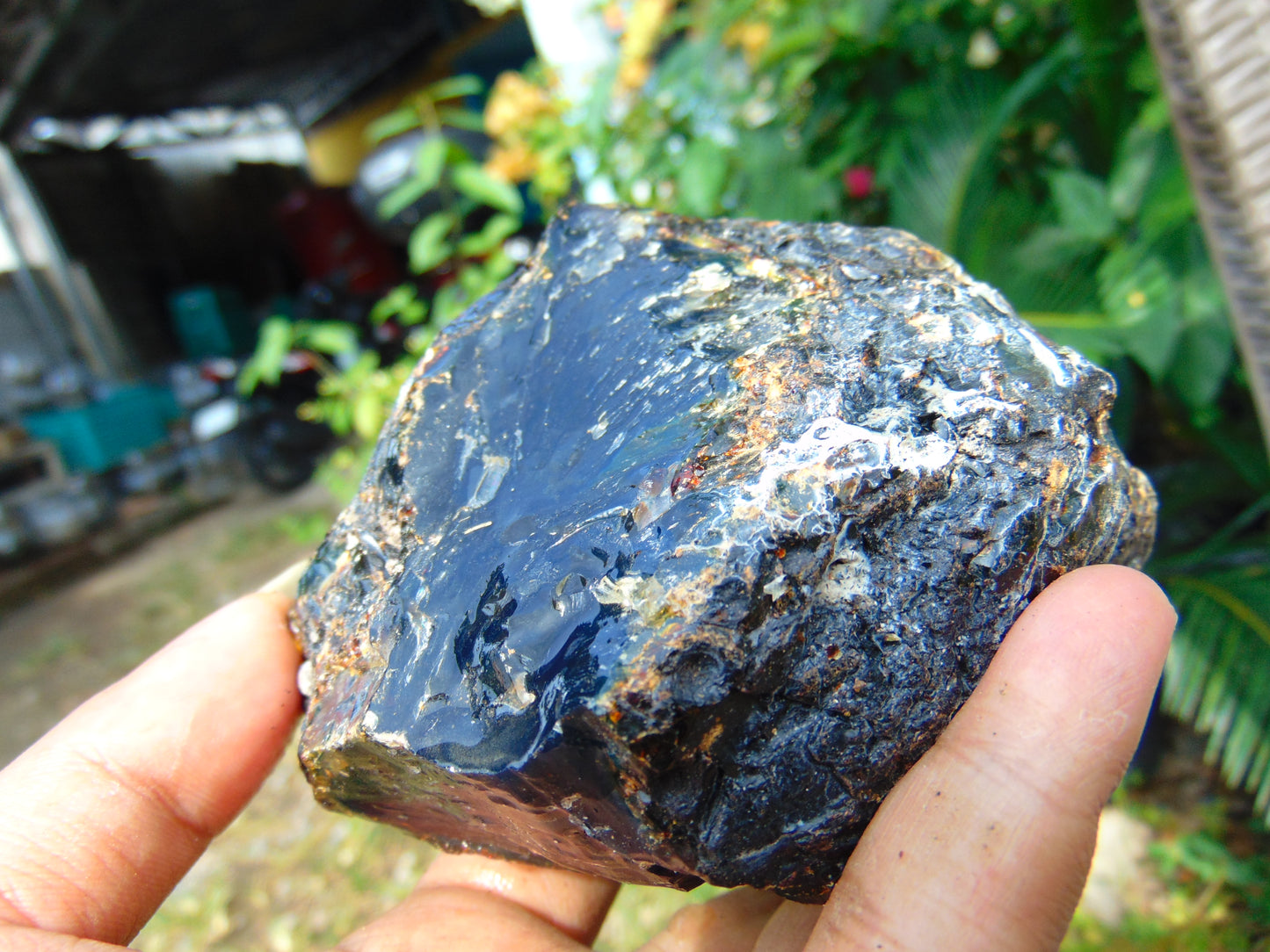 230 gram Rough Raw Indonesian Blue Amber for Healing AGRB110