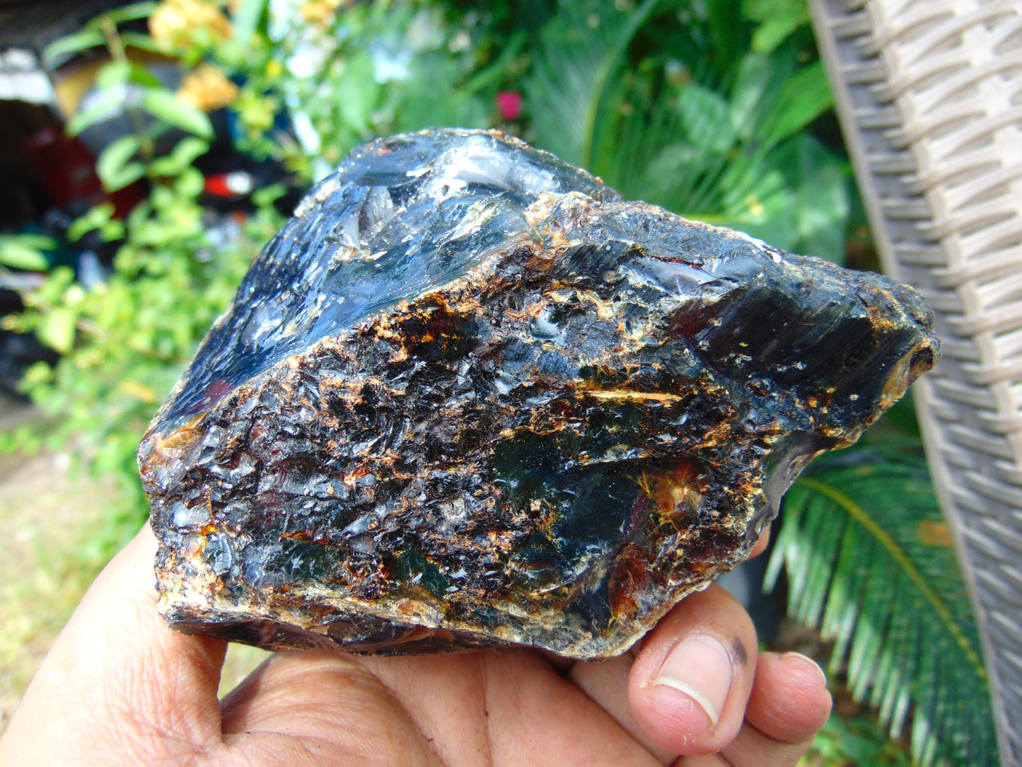 230 gram Rough Raw Indonesian Blue Amber for Healing AGRB110