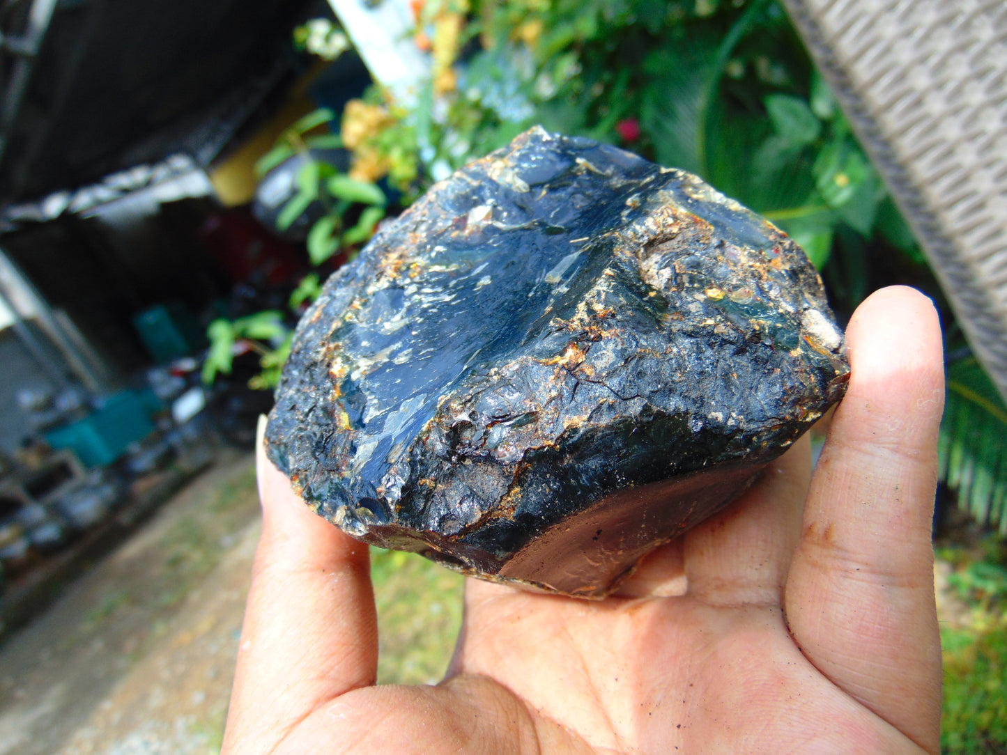 230 gram Rough Raw Indonesian Blue Amber for Healing AGRB110