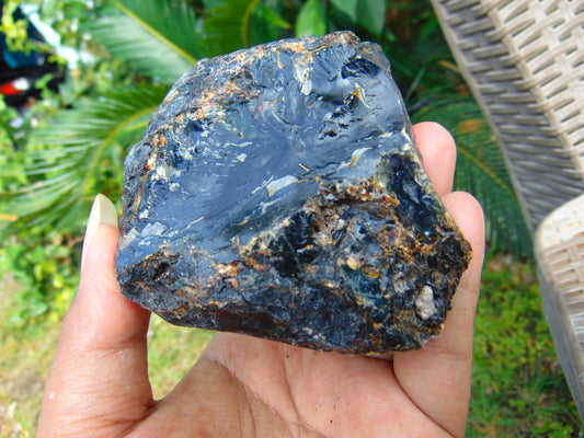 230 gram Rough Raw Indonesian Blue Amber for Healing AGRB110
