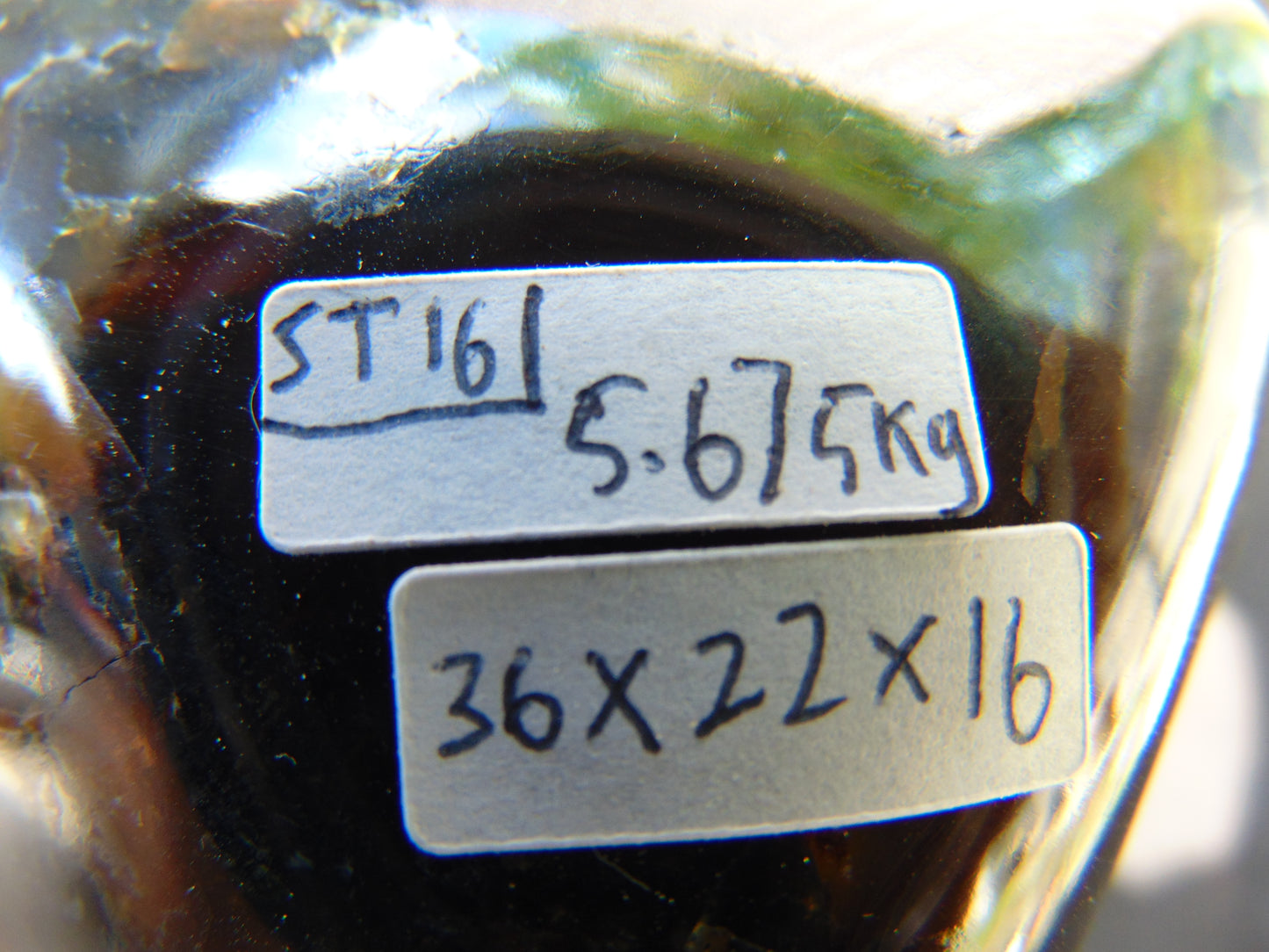 5675 gram Big Full Polished 36x22x16 cm Indonesia Green Amber for Healing ST16