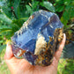 637 gram Rough Raw Indonesian Blue Amber for Healing RBM72