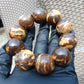 87 gr 10 Beads 25mm Bracelet Aromatic Amber Indonesia for Healing 26BN1