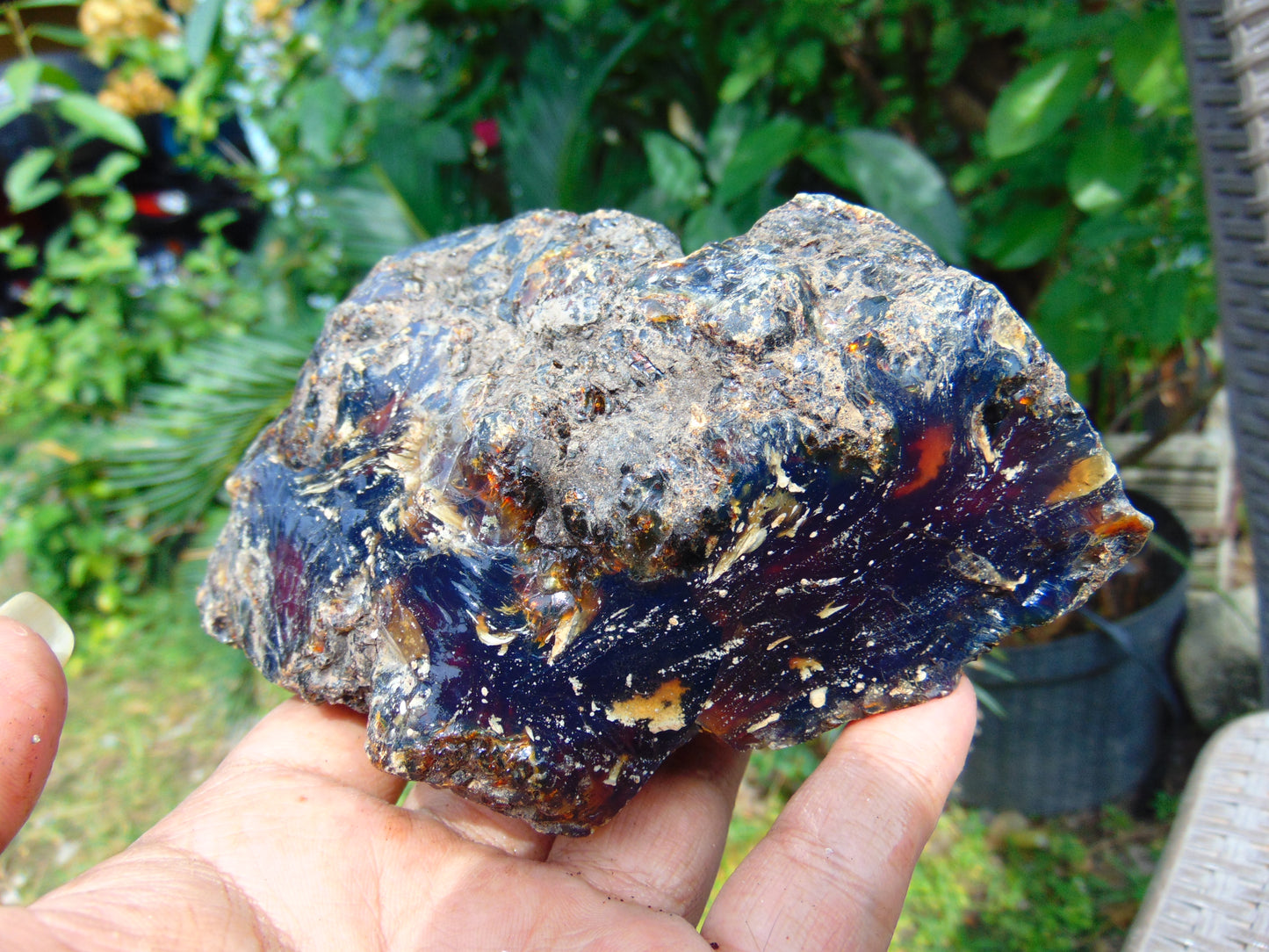 256 gram Rough Raw Indonesian Blue Amber for Healing RBM1