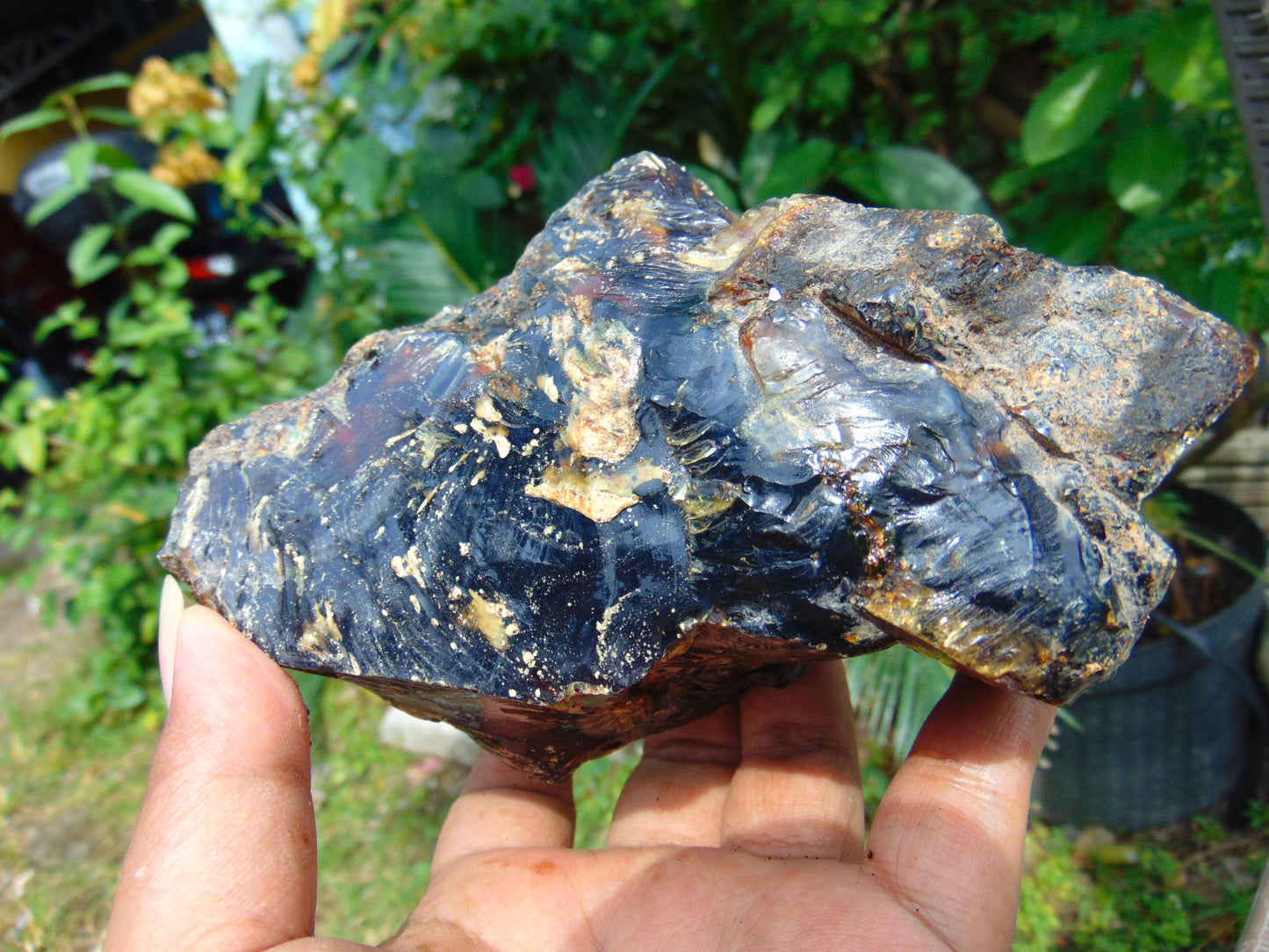 256 gram Rough Raw Indonesian Blue Amber for Healing RBM1