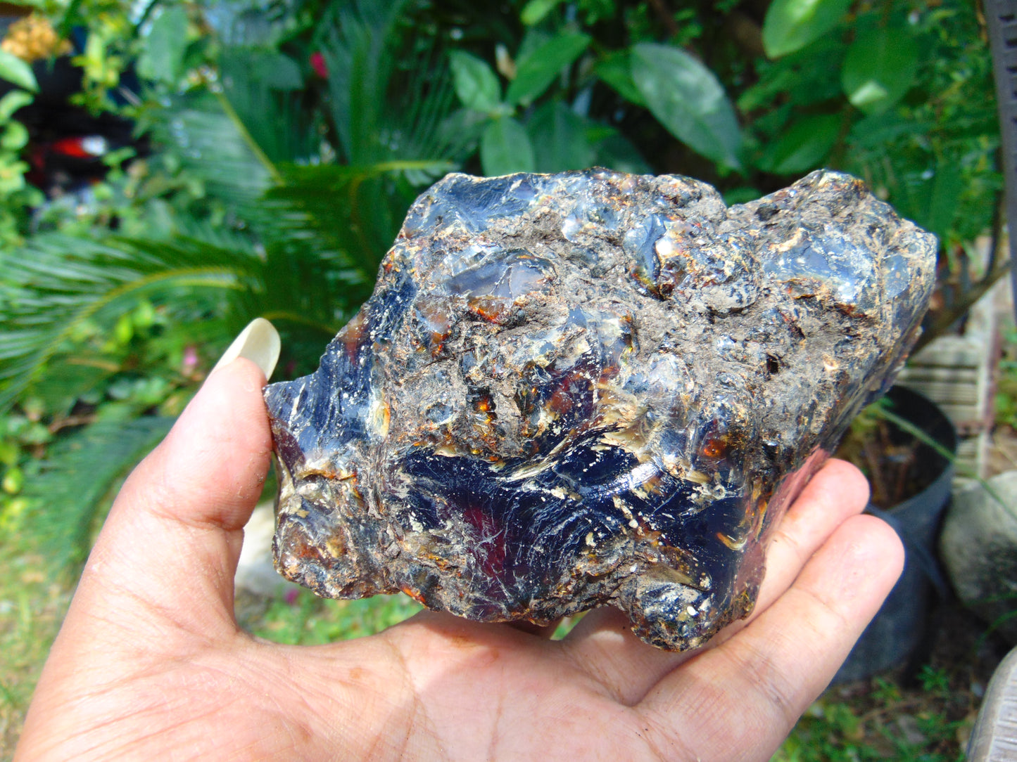256 gram Rough Raw Indonesian Blue Amber for Healing RBM1