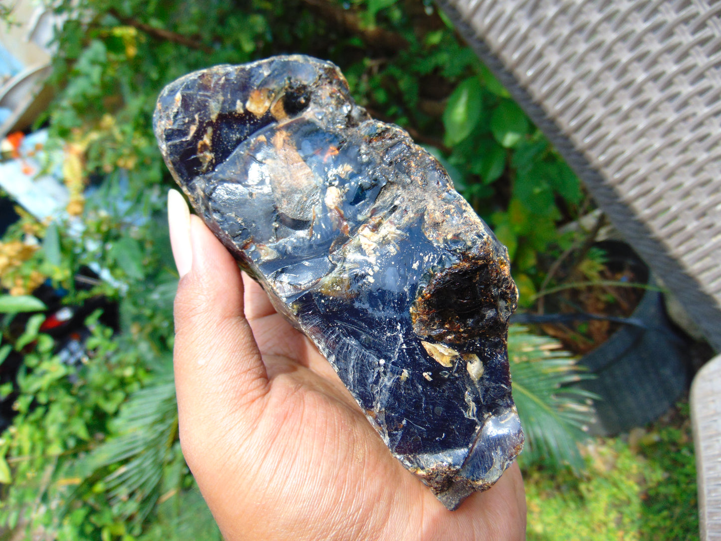 256 gram Rough Raw Indonesian Blue Amber for Healing RBM1
