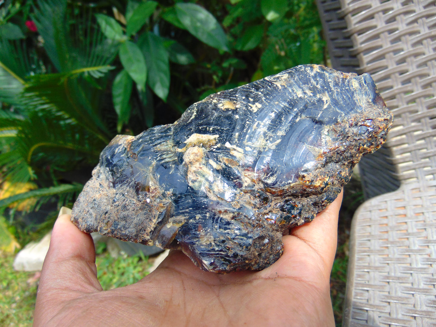 256 gram Rough Raw Indonesian Blue Amber for Healing RBM1