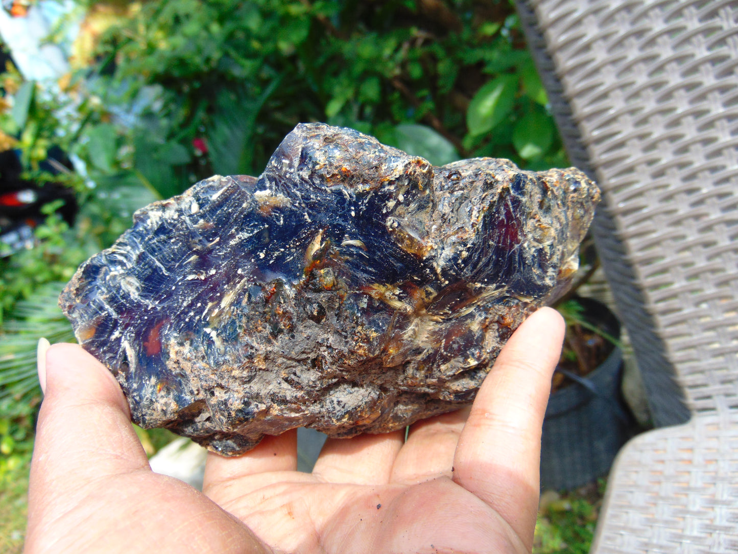 256 gram Rough Raw Indonesian Blue Amber for Healing RBM1