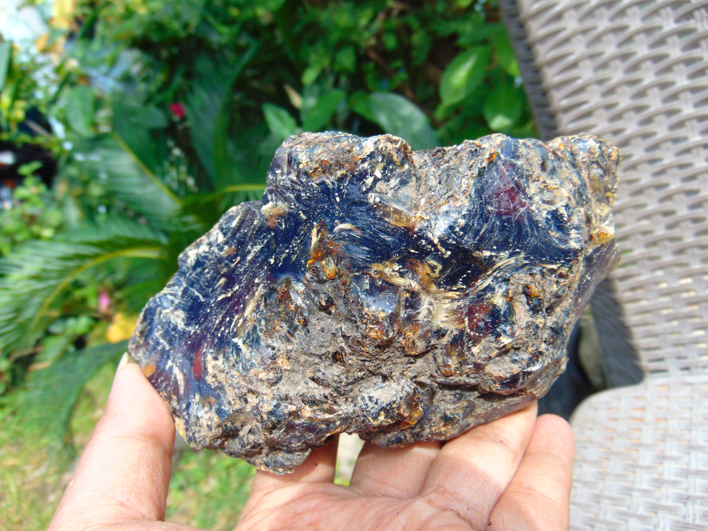 256 gram Rough Raw Indonesian Blue Amber for Healing RBM1