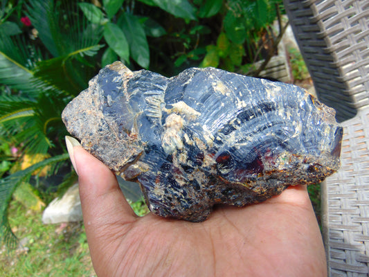 256 gram Rough Raw Indonesian Blue Amber for Healing RBM1