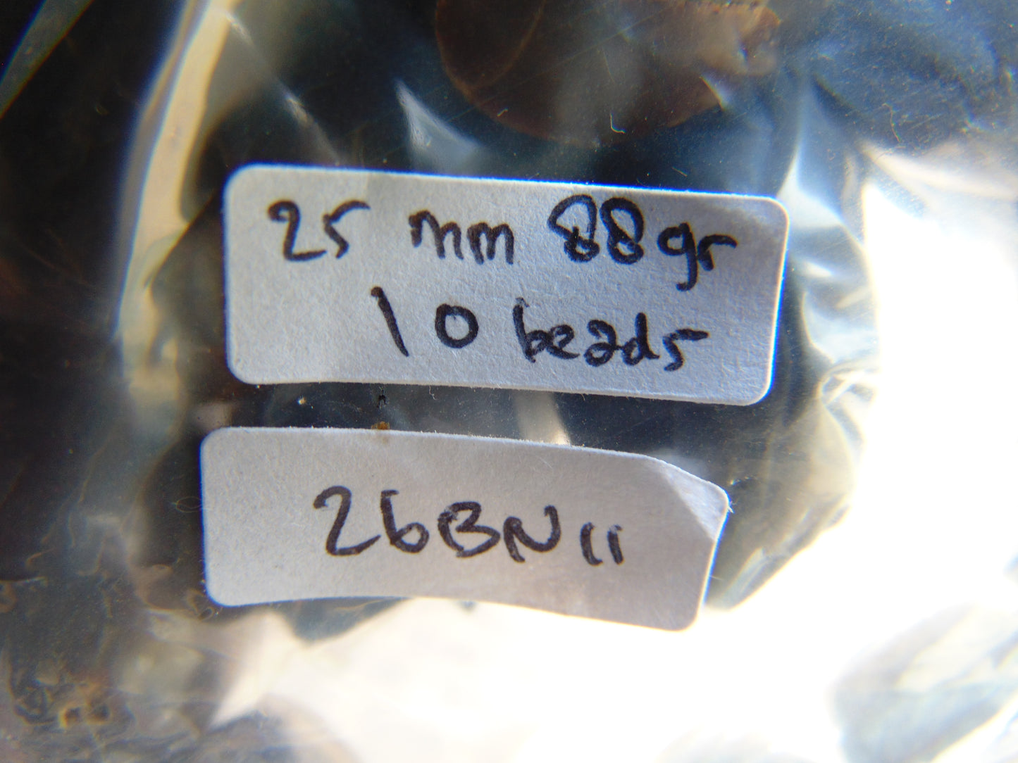 88 gr 10 Beads 25mm Bracelet Aromatic Amber Indonesia for Healing 26BN11