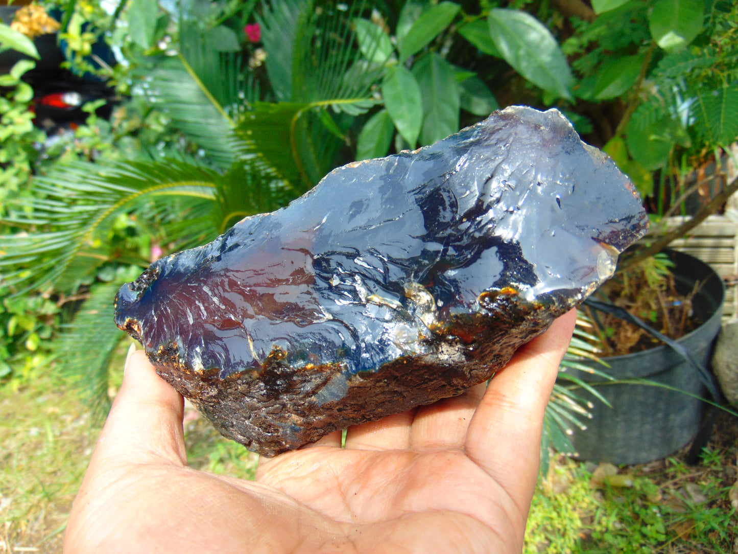 252 gram Rough Raw Indonesian Blue Amber for Healing AGRB159