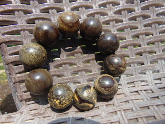 83 gr 10 Beads 25mm Bracelet Aromatic Amber Indonesia for Healing 26BN8