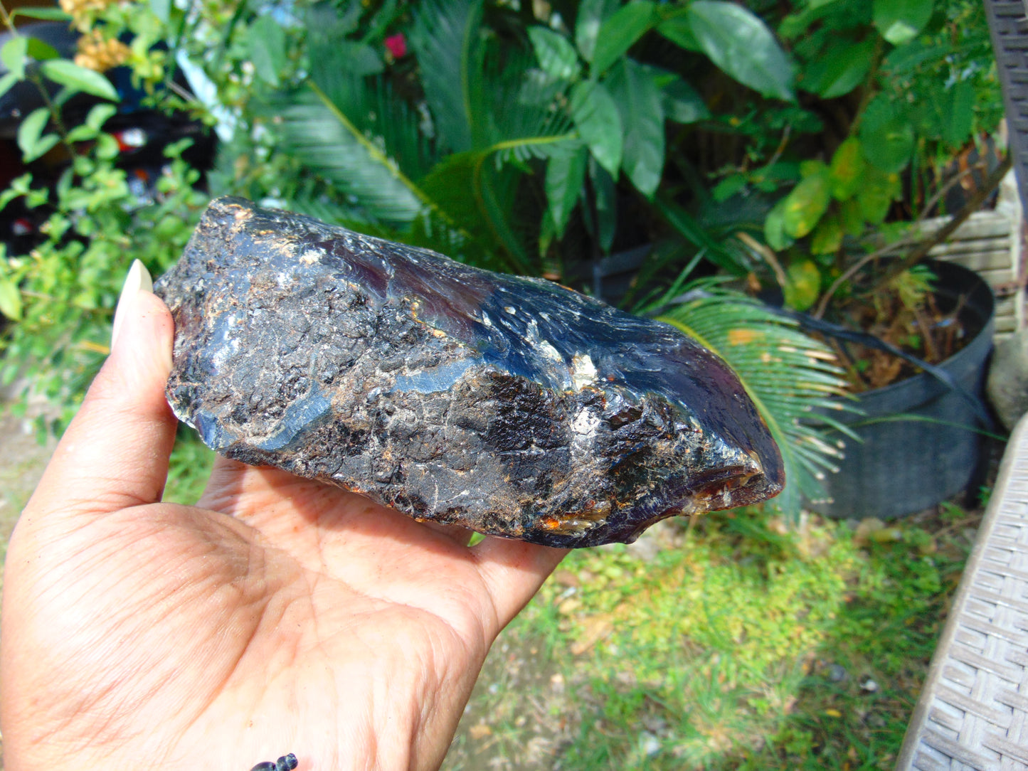 252 gram Rough Raw Indonesian Blue Amber for Healing AGRB159