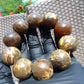 83 gr 10 Beads 25mm Bracelet Aromatic Amber Indonesia for Healing 26BN23