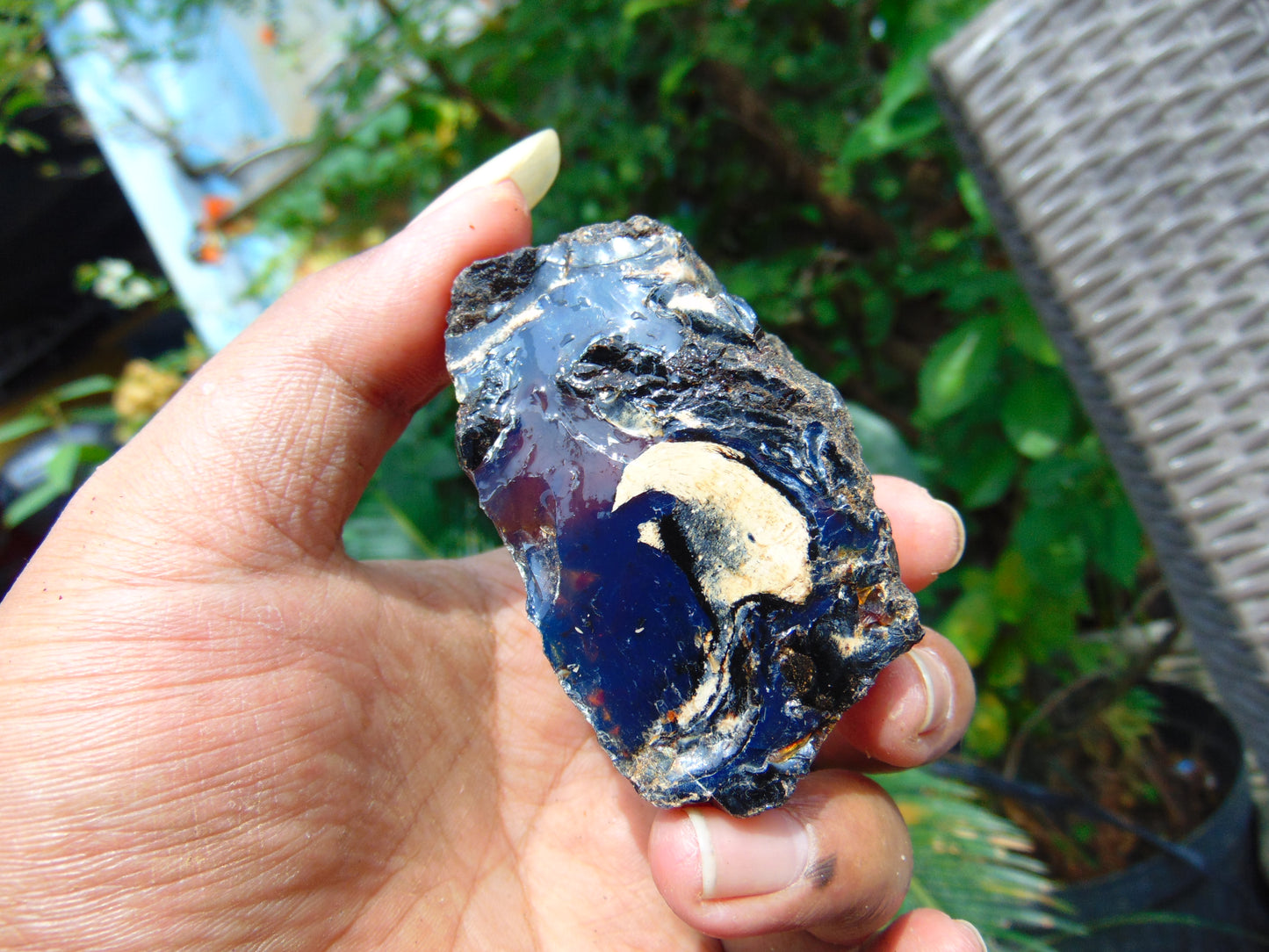 33 gram Rough Raw Indonesian Blue Amber for Healing AGRB124