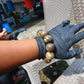 83 gr 10 Beads 25mm Bracelet Aromatic Amber Indonesia for Healing 26BN23