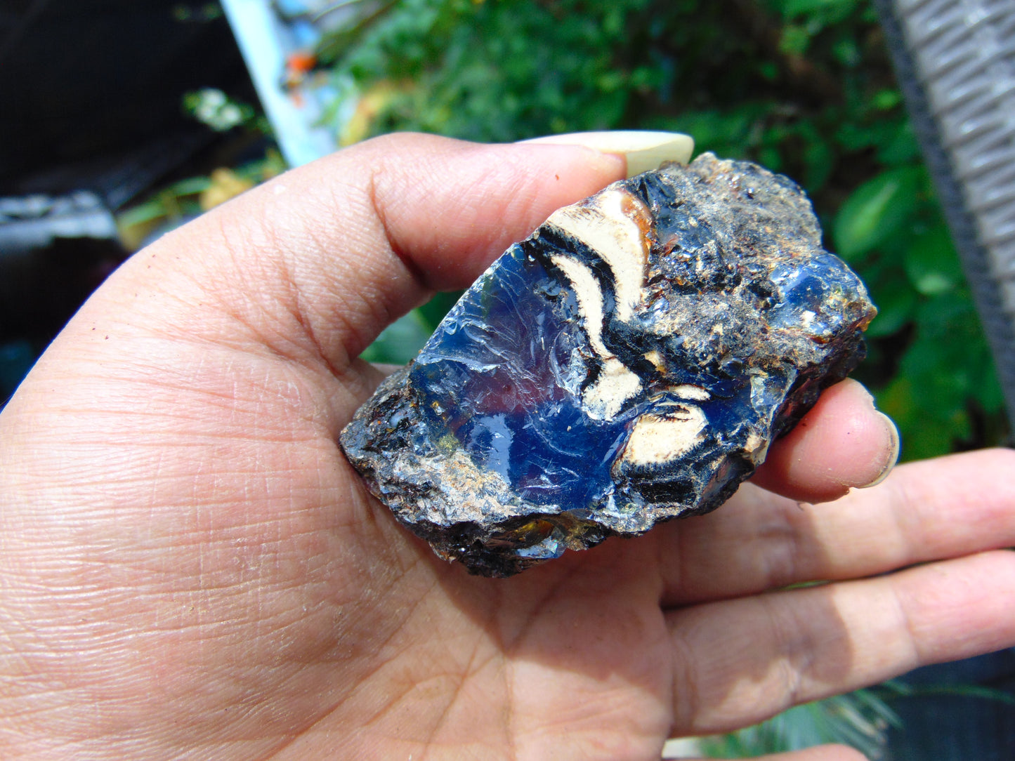 33 gram Rough Raw Indonesian Blue Amber for Healing AGRB124