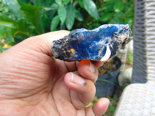 33 gram Rough Raw Indonesian Blue Amber for Healing AGRB124