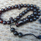 73 gr Tasbih 36 Beads 14 mm Mesbah Rosary Indonesian Cherry Red Amber for Healing FR48