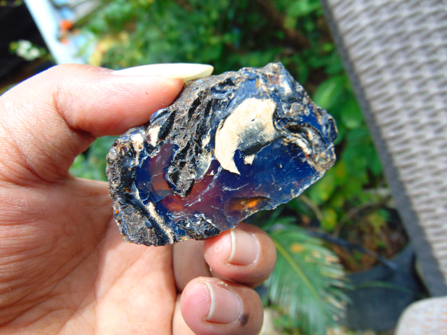 33 gram Rough Raw Indonesian Blue Amber for Healing AGRB124