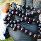73 gr Tasbih 36 Beads 14 mm Mesbah Rosary Indonesian Cherry Red Amber for Healing FR48