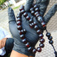 73 gr Tasbih 36 Beads 14 mm Mesbah Rosary Indonesian Cherry Red Amber for Healing FR48
