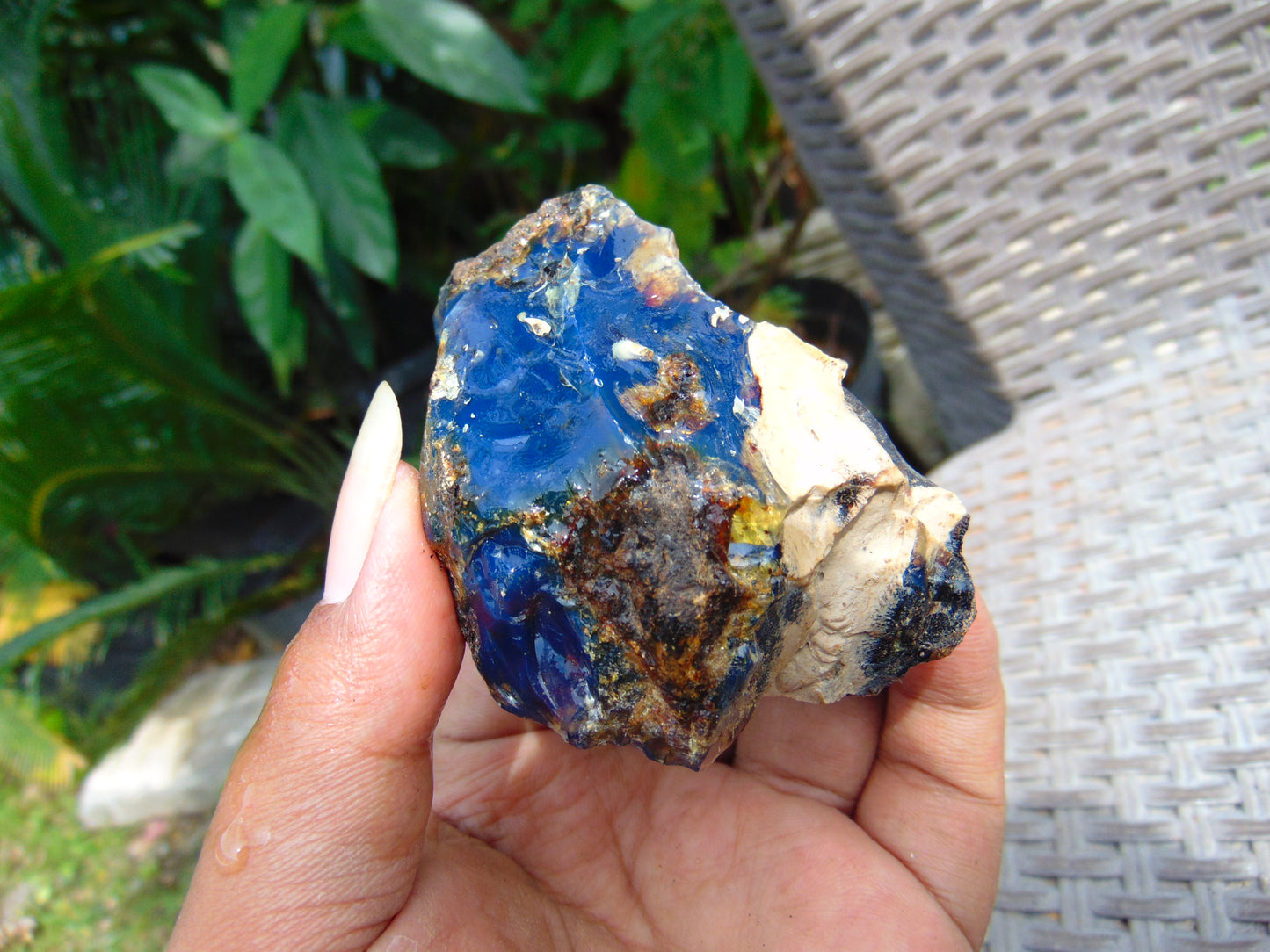 52 gram Rough Raw Indonesian Blue Amber for Healing AGRB158