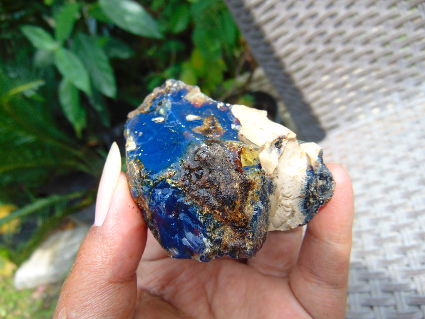 52 gram Rough Raw Indonesian Blue Amber for Healing AGRB158