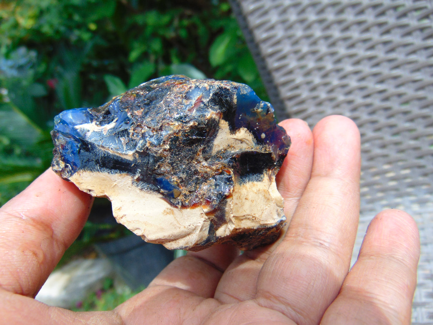 52 gram Rough Raw Indonesian Blue Amber for Healing AGRB158