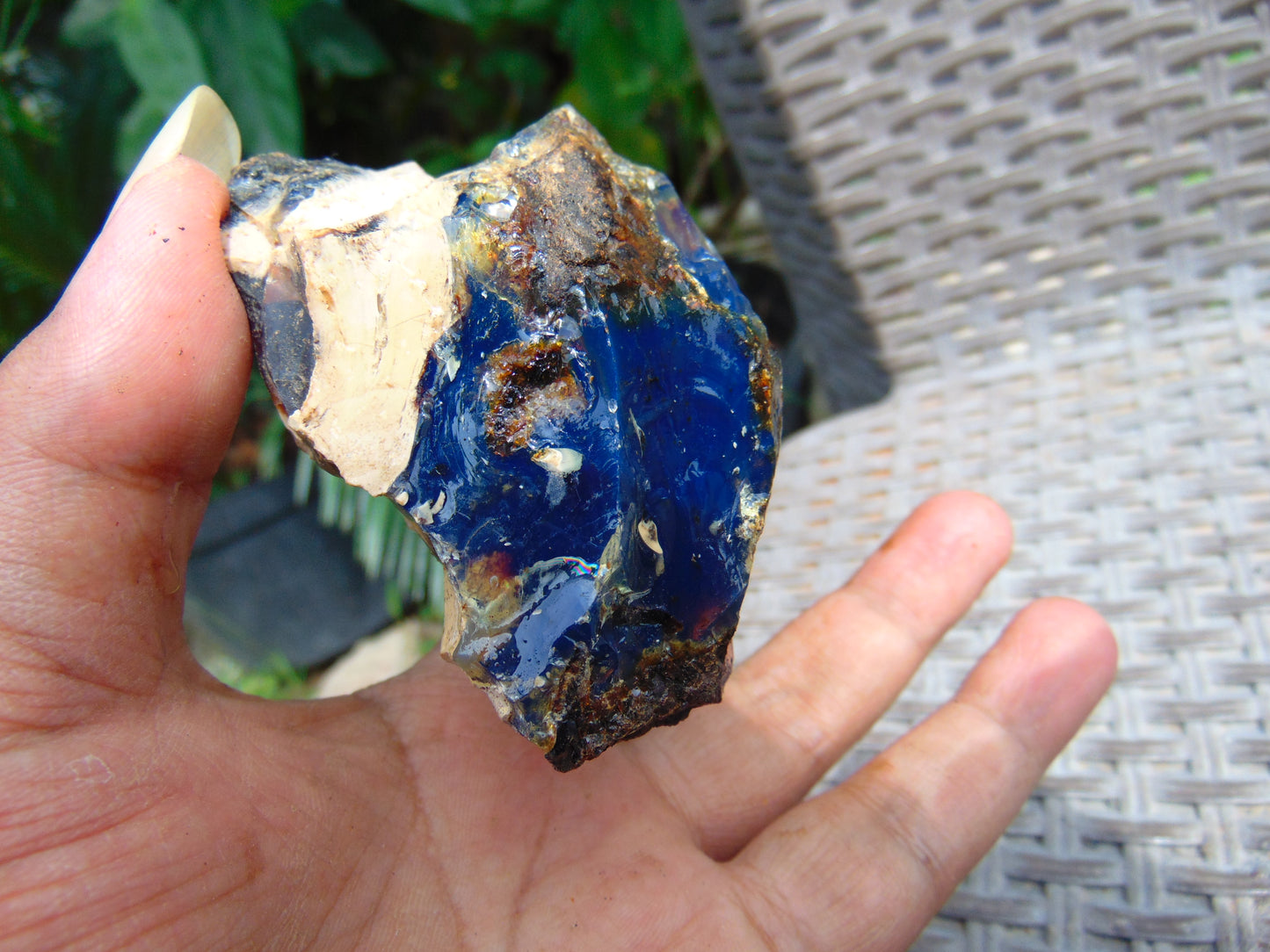 52 gram Rough Raw Indonesian Blue Amber for Healing AGRB158