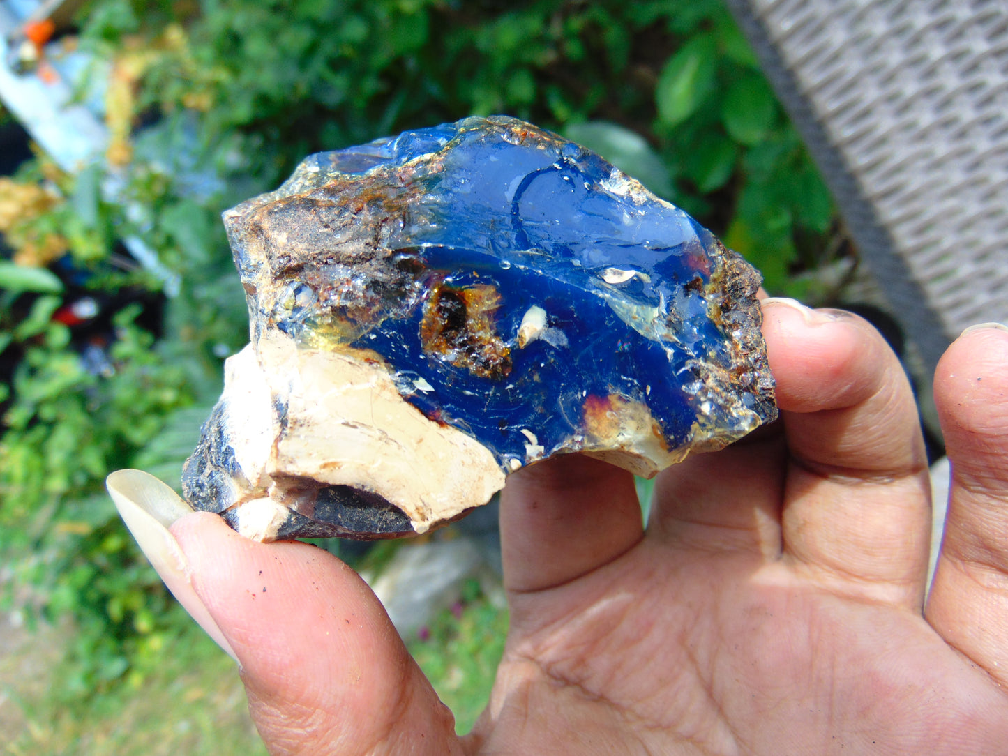 52 gram Rough Raw Indonesian Blue Amber for Healing AGRB158