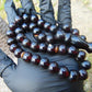 51 gr Hand Tasbih 36 Beads 12 mm Mesbah Rosary Indonesian Black Amber for Healing FR45