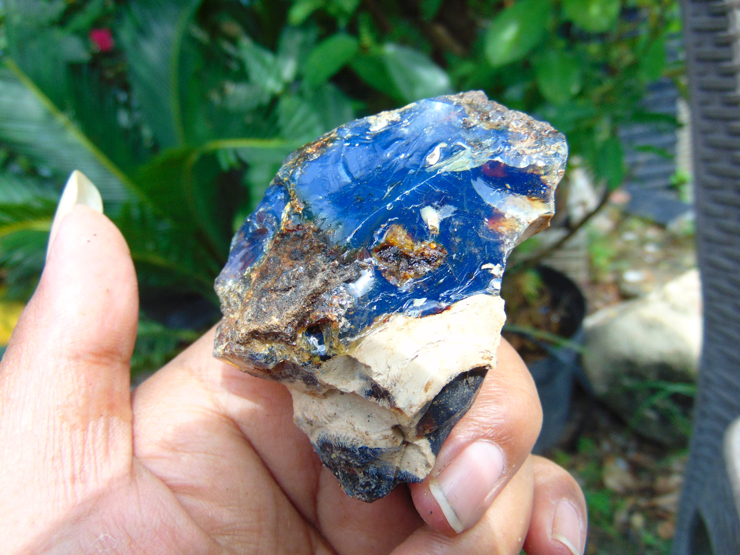 52 gram Rough Raw Indonesian Blue Amber for Healing AGRB158