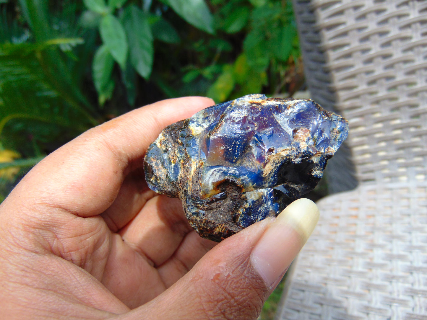 37 gram Rough Raw Indonesian Blue Amber for Healing AGRB125