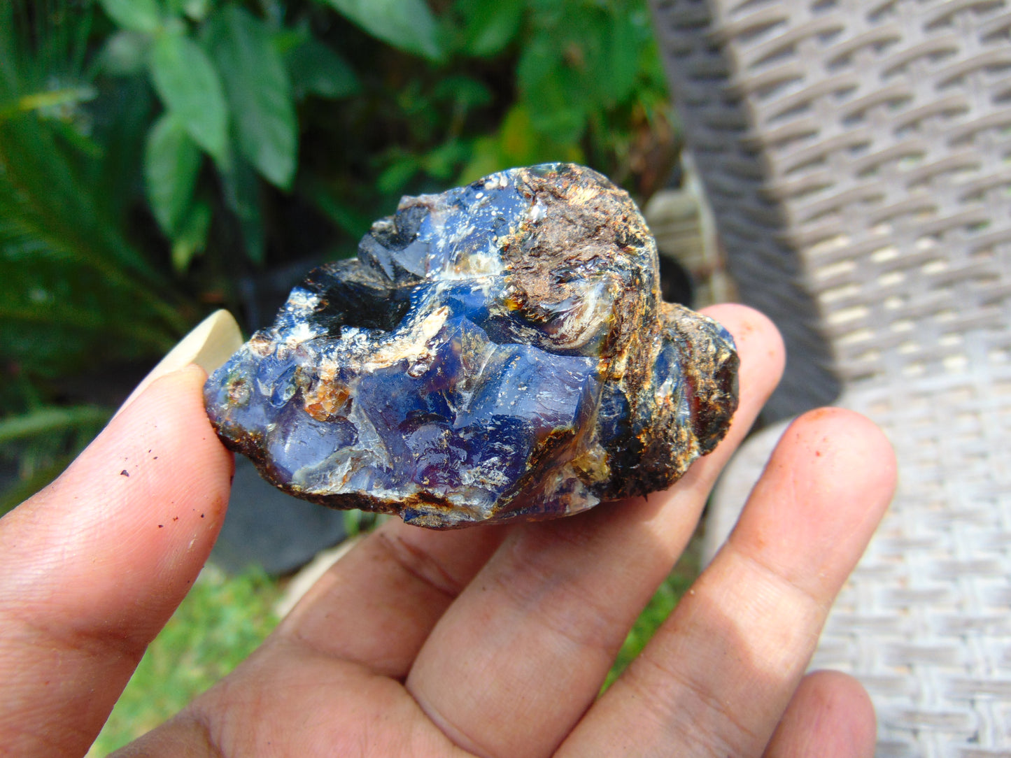 37 gram Rough Raw Indonesian Blue Amber for Healing AGRB125