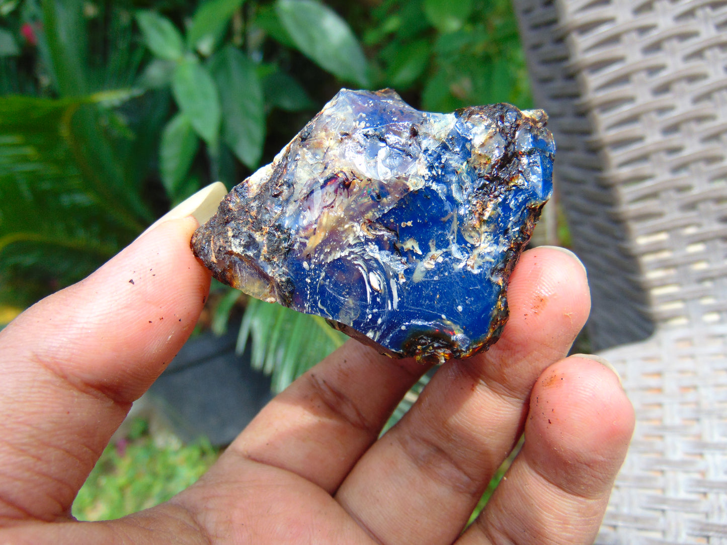 37 gram Rough Raw Indonesian Blue Amber for Healing AGRB125
