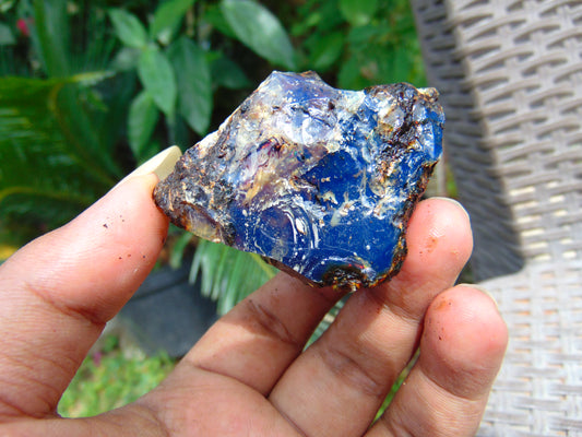 37 gram Rough Raw Indonesian Blue Amber for Healing AGRB125
