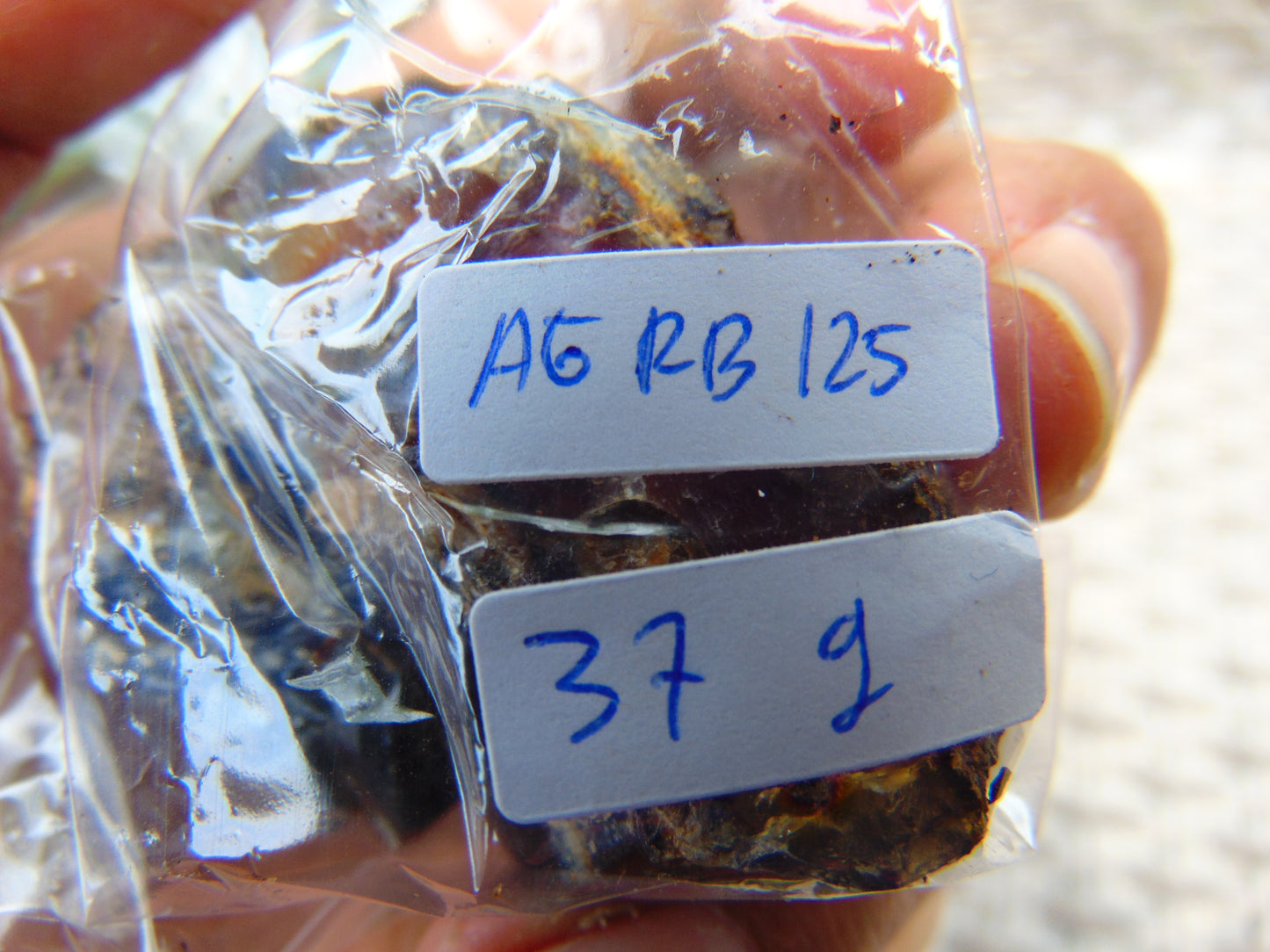 37 gram Rough Raw Indonesian Blue Amber for Healing AGRB125