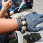 83 gr 10 Beads 25mm Bracelet Aromatic Amber Indonesia for Healing 26BN19