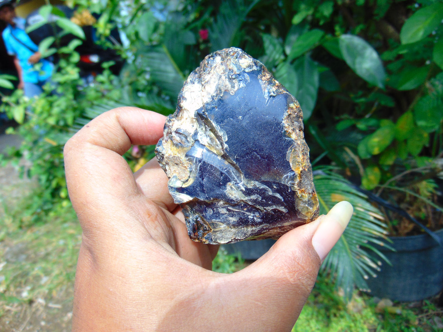 88 gram Rough Raw Indonesian Blue Amber for Healing AGRB129