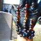 48 gr Hand Tasbih 36 Beads 12 mm Mesbah Rosary Indonesian Black Blue Amber for Healing FR46