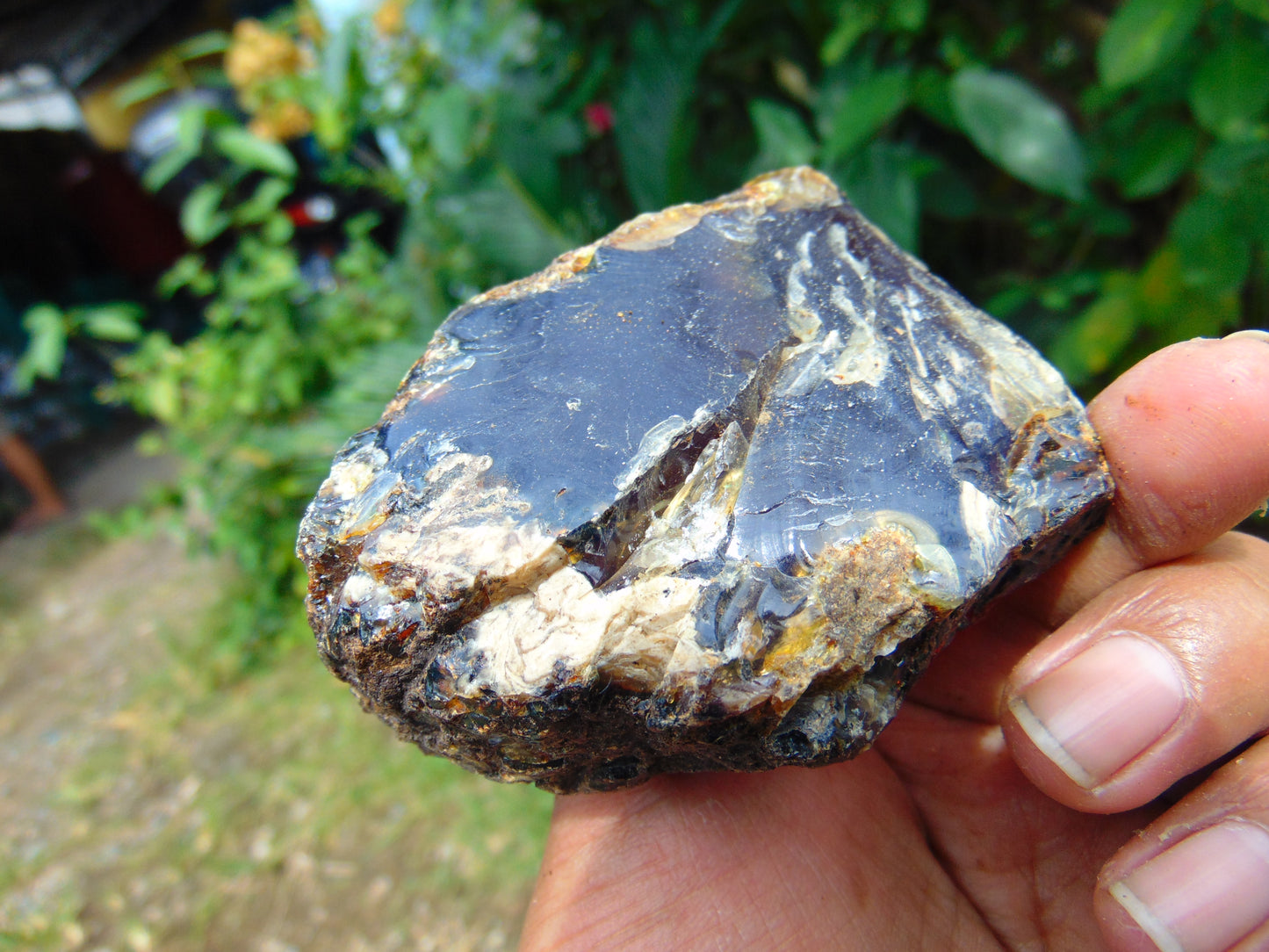 88 gram Rough Raw Indonesian Blue Amber for Healing AGRB129