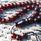 48 gr Hand Tasbih 36 Beads 12 mm Mesbah Rosary Indonesian Cherry Red Amber for Healing FR50