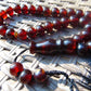 48 gr Hand Tasbih 36 Beads 12 mm Mesbah Rosary Indonesian Cherry Red Amber for Healing FR50